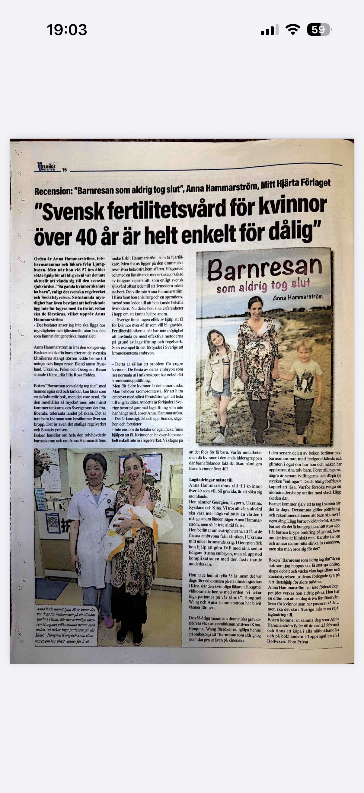 Svensk fertilitetsvård för kvinnor över 40 är helt enkelt för dålig